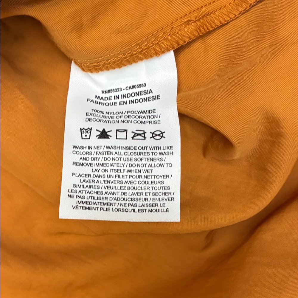 Nike Rust Orange Half-Zip Elastic Waist Mini Dress - Picture 6 of 13